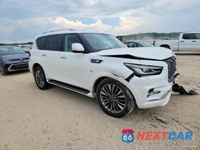 Czwarte zdjęcie samochodu z boku: 2019 INFINITI QX80 LUXE VIN:JN8AZ2NE0K9229971 - miniatura