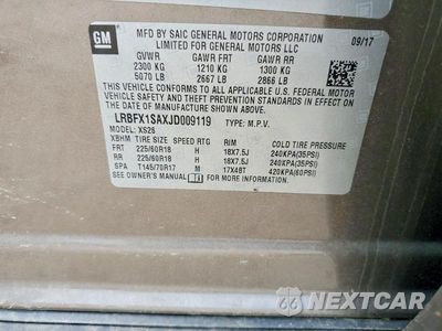 Zdjęcie 13 z 13 samochodu: 2018 BUICK ENVISION ESSENCE VIN:LRBFX1SAXJD009119 - miniatura