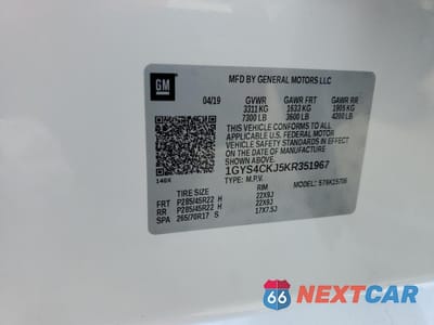 Zdjęcie 13 z 13 samochodu: 2019 CADILLAC ESCALADE PREMIUM LUXURY VIN:1GYS4CKJ5KR351967 - miniatura
