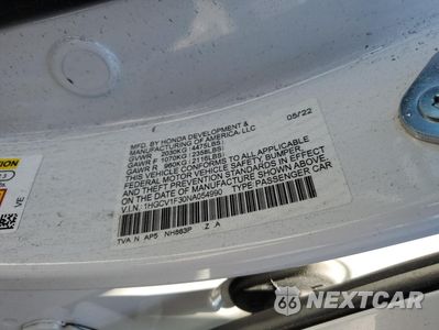 Zdjęcie 12 z 12 samochodu: 2022 HONDA ACCORD SPORT VIN:1HGCV1F30NA054990 - miniatura