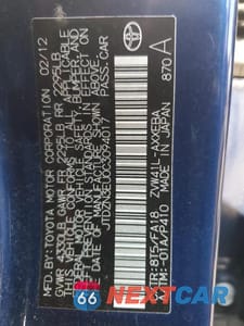 Zdjęcie 12 z 12 samochodu: 2012 TOYOTA PRIUS V VIN:JTDZN3EU0C3094017 - miniatura