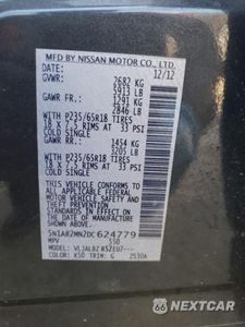 Zdjęcie 12 z 12 samochodu: 2013 NISSAN PATHFINDER S VIN:5N1AR2MN2DC624779 - miniatura