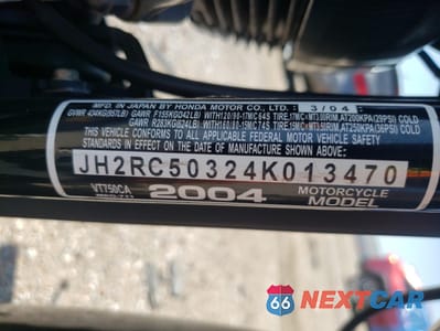 Zdjęcie 10 z 11 samochodu: 2004 HONDA VT750 CA VIN:JH2RC50324K013470 - miniatura