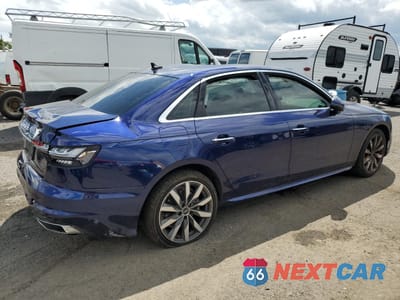 Trzecie zdjęcie samochodu z tyłu: 2022 AUDI A4 PREMIUM 40 VIN:WAUABAF40NA014252 - miniatura