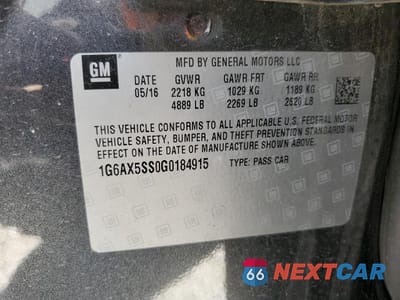 Zdjęcie 12 z 12 samochodu: 2016 CADILLAC CTS LUXURY COLLECTION VIN:1G6AX5SS0G0184915 - miniatura