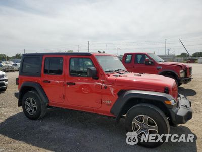 Czwarte zdjęcie samochodu z boku: 2021 JEEP WRANGLER UNLIMITED SPORT VIN:1C4HJXDG9MW518336 - miniatura