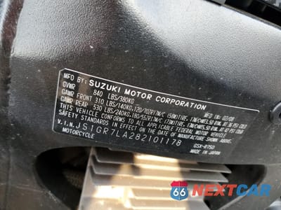 Zdjęcie 10 z 11 samochodu: 2008 SUZUKI GSX-R750 VIN:JS1GR7LA282101178 - miniatura