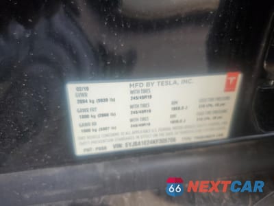 Zdjęcie 12 z 12 samochodu: 2019 TESLA MODEL S VIN:5YJSA1E24KF305706 - miniatura