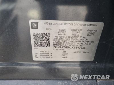 Zdjęcie 13 z 13 samochodu: 2019 CHEVROLET EQUINOX PREMIER VIN:2GNAXNEV1K6143316 - miniatura