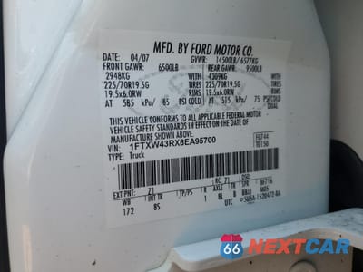 Zdjęcie 13 z 13 samochodu: 2008 FORD F450 SUPER DUTY VIN:1FTXW43RX8EA95700 - miniatura