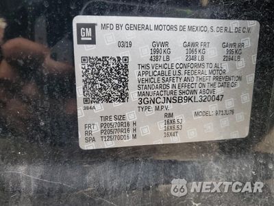 Zdjęcie 13 z 13 samochodu: 2019 CHEVROLET TRAX LS VIN:3GNCJNSB9KL320047 - miniatura