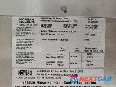 Zdjęcie 10 z 10 samochodu: 2019 FORD ECONOLINE E450 SUPER DUTY COMMERCIAL STRIPPED CHASSIS VIN:1FC3E4K66KDC57246 - miniatura