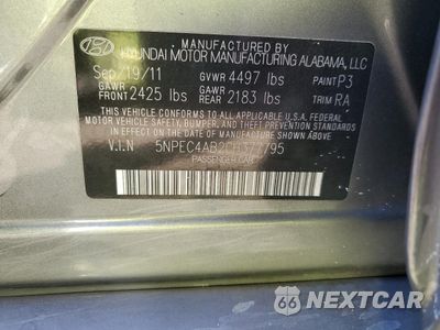 Zdjęcie 12 z 12 samochodu: 2012 HYUNDAI SONATA SE VIN:5NPEC4AB2CH377795 - miniatura