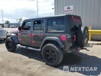 Drugie zdjęcie samochodu z przodu: 2020 JEEP WRANGLER UNLIMITED SAHARA VIN:1C4HJXEN8LW204656 - miniatura