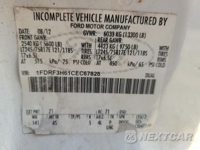 Zdjęcie 12 z 12 samochodu: 2012 FORD F350 SUPER DUTY VIN:1FDRF3H61CEC67828 - miniatura