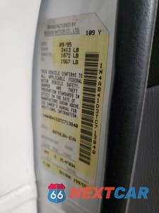 Zdjęcie 12 z 12 samochodu: 1996 NISSAN SENTRA E VIN:1N4AB41D3TC713040 - miniatura