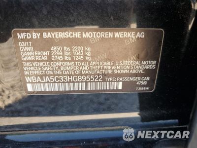Zdjęcie 14 z 14 samochodu: 2017 BMW 530 I VIN:WBAJA5C33HG895522 - miniatura