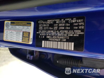 Zdjęcie 12 z 12 samochodu: 2024 HYUNDAI ELANTRA SE VIN:KMHLL4DG7RU683772 - miniatura