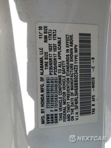 Zdjęcie 13 z 13 samochodu: 2011 HONDA ODYSSEY EXL VIN:5FNRL5H68BB023423 - miniatura
