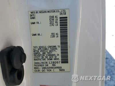 Zdjęcie 12 z 12 samochodu: 2009 NISSAN ALTIMA 2.5S VIN:1N4AL24E19C128097 - miniatura