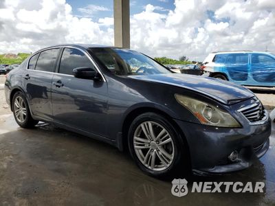 Czwarte zdjęcie samochodu z boku: 2012 INFINITI G37 BASE VIN:JN1CV6AP6CM625290 - miniatura