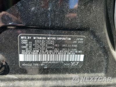 Zdjęcie 12 z 12 samochodu: 2022 MITSUBISHI OUTLANDER SPORT ES VIN:JA4APUAUXNU007170 - miniatura