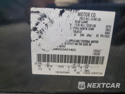 Zdjęcie 13 z 13 samochodu: 2016 FORD EXPLORER VIN:1FM5K8B80GGA01423 - miniatura