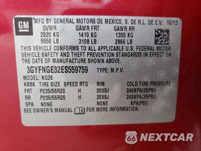 Zdjęcie 13 z 13 samochodu: 2014 CADILLAC SRX PREMIUM COLLECTION VIN:3GYFNGE32ES559759 - miniatura