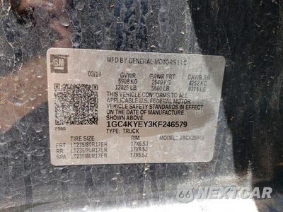 Zdjęcie 12 z 12 samochodu: 2019 CHEVROLET SILVERADO K3500 HIGH COUNTRY VIN:1GC4KYEY3KF246579 - miniatura