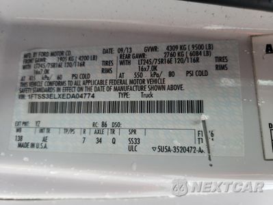 Zdjęcie 13 z 13 samochodu: 2014 FORD ECONOLINE E350 SUPER DUTY VAN VIN:1FTSS3ELXEDA04774 - miniatura