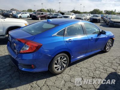 Trzecie zdjęcie samochodu z tyłu: 2018 HONDA CIVIC EX VIN:2HGFC2F78JH590030 - miniatura