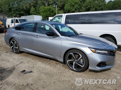 Czwarte zdjęcie samochodu z boku: 2021 HONDA ACCORD SPORT VIN:1HGCV1F37MA081828 - miniatura