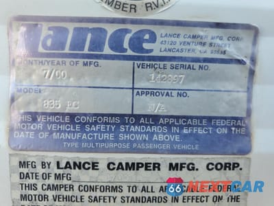 Zdjęcie 10 z 10 samochodu: 2001 LANCIA CAMPER VIN:00000000000142897 - miniatura