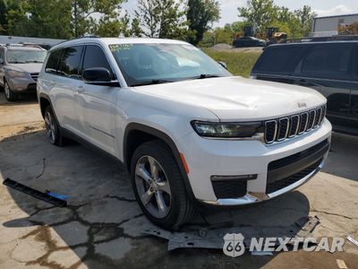 Czwarte zdjęcie samochodu z boku: 2021 JEEP GRAND CHEROKEE L LIMITED VIN:1C4RJKBG1M8170708 - miniatura