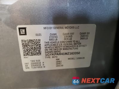 Zdjęcie 13 z 13 samochodu: 2021 CADILLAC XT6 LUXURY VIN:1GYKPAR41MZ163350 - miniatura