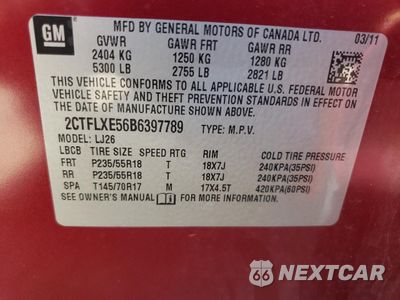 Zdjęcie 13 z 13 samochodu: 2011 GMC TERRAIN SLT VIN:2CTFLXE56B6397789 - miniatura