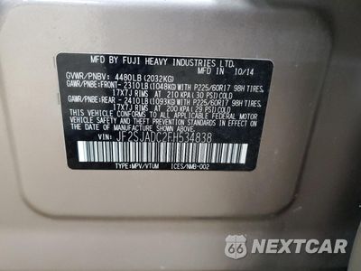 Zdjęcie 13 z 13 samochodu: 2015 SUBARU FORESTER 2.5I PREMIUM VIN:JF2SJADC2FH534838 - miniatura