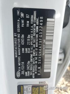 Zdjęcie 12 z 12 samochodu: 2015 KIA OPTIMA EX VIN:5XXGN4A79FG377498 - miniatura