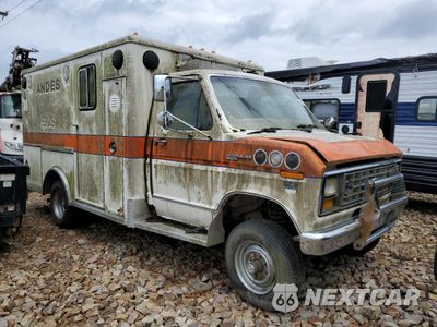 Czwarte zdjęcie samochodu z boku: 1983 FORD ECONOLINE E350 CUTAWAY VAN VIN:1FDKE30L7DHB09578 - miniatura