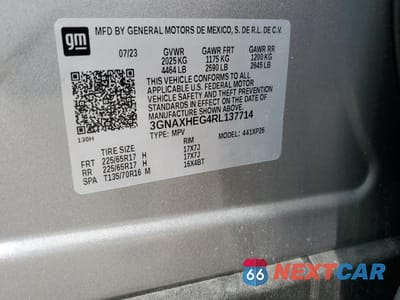 Zdjęcie 13 z 13 samochodu: 2024 CHEVROLET EQUINOX LS VIN:3GNAXHEG4RL137714 - miniatura