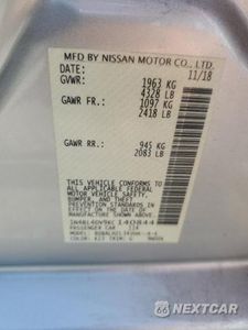 Zdjęcie 12 z 12 samochodu: 2019 NISSAN ALTIMA SV VIN:1N4BL4DV9KC140844 - miniatura