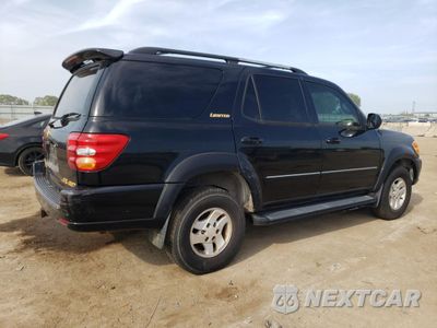 Trzecie zdjęcie samochodu z tyłu: 2001 TOYOTA SEQUOIA LIMITED VIN:5TDBT48A31S042407 - miniatura