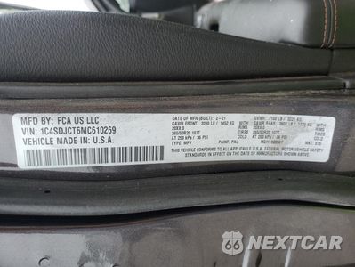 Zdjęcie 14 z 14 samochodu: 2021 DODGE DURANGO R/T VIN:1C4SDJCT6MC610269 - miniatura