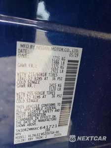 Zdjęcie 13 z 13 samochodu: 2019 NISS PATHFINDER S VIN:5N1DR2MMXKC641721 - miniatura