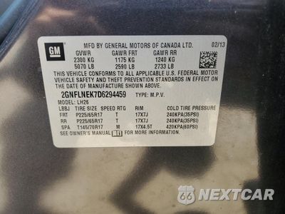 Zdjęcie 13 z 13 samochodu: 2013 CHEVROLET EQUINOX LT VIN:2GNFLNEK7D6294459 - miniatura