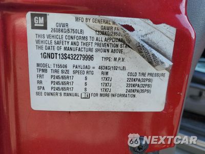 Zdjęcie 13 z 13 samochodu: 2003 CHEVROLET TRAILBLAZER VIN:1GNDT13S432279996 - miniatura