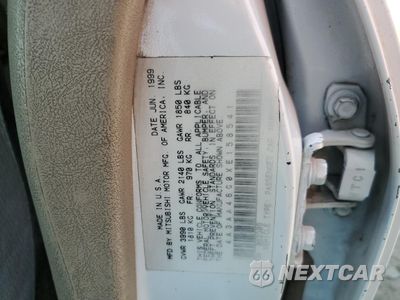 Zdjęcie 15 z 15 samochodu: 1999 MITSUBISHI GALANT ES VIN:4A3AA46G0XE158541 - miniatura