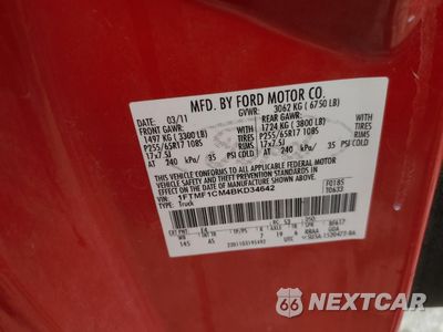 Zdjęcie 12 z 12 samochodu: 2011 FORD F150 VIN:1FTMF1CM4BKD34642 - miniatura