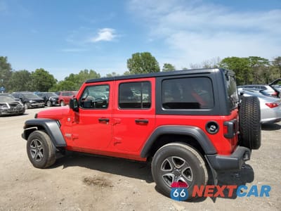 Drugie zdjęcie samochodu z przodu: 2021 JEEP WRANGLER UNLIMITED SPORT VIN:1C4HJXDG9MW518336 - miniatura