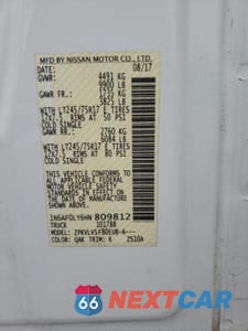 Zdjęcie 27 z 28 samochodu: 2017 NISSAN NV 2500 S VIN:1N6AF0LY6HN809812 - miniatura